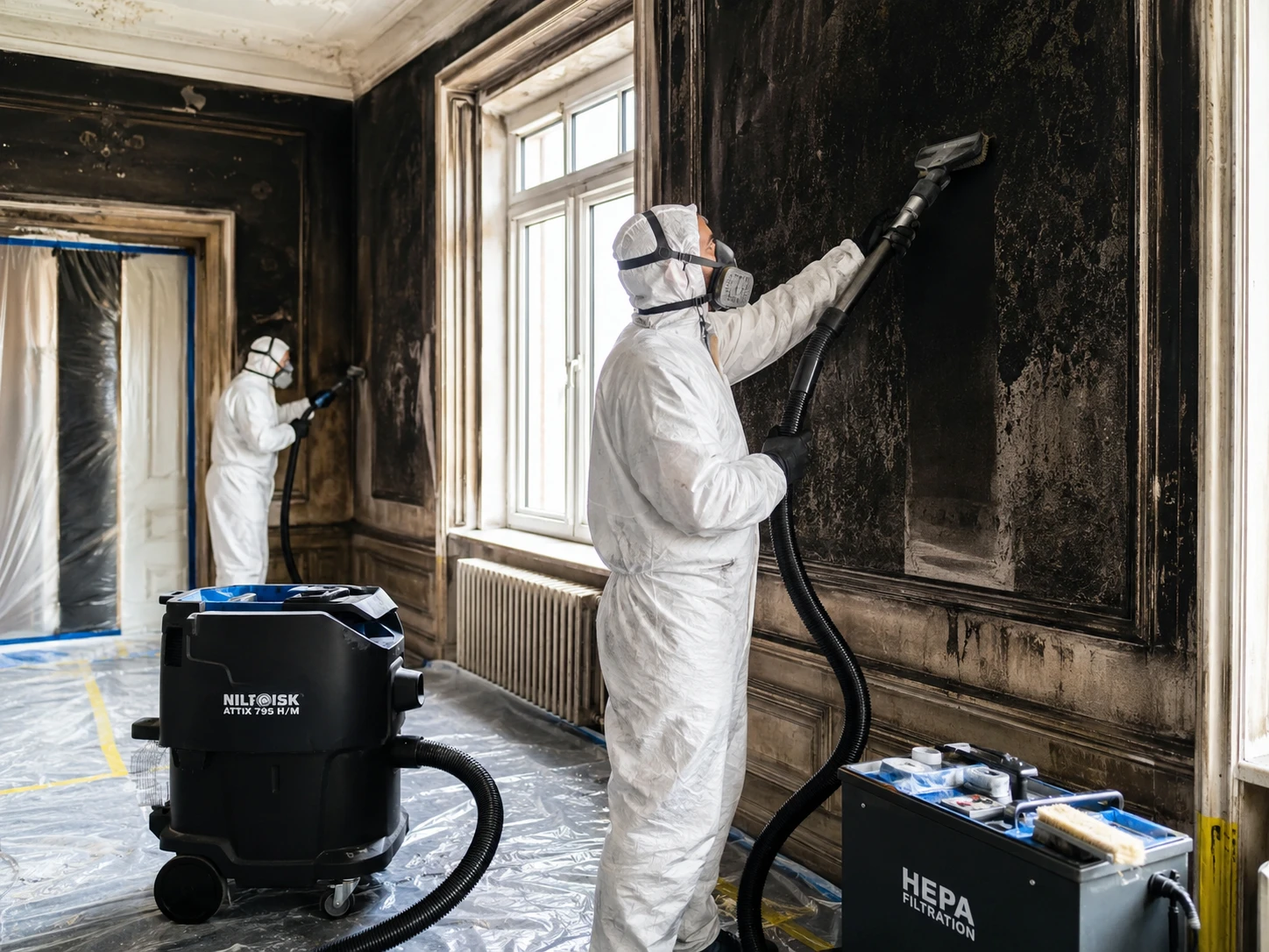Velaro Team bei der Brandschadensanierung Wien – Rußbeseitigung und Wiederaufbau